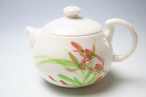 冰裂蘭花茶壷