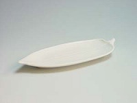 白磁葉形双杯托